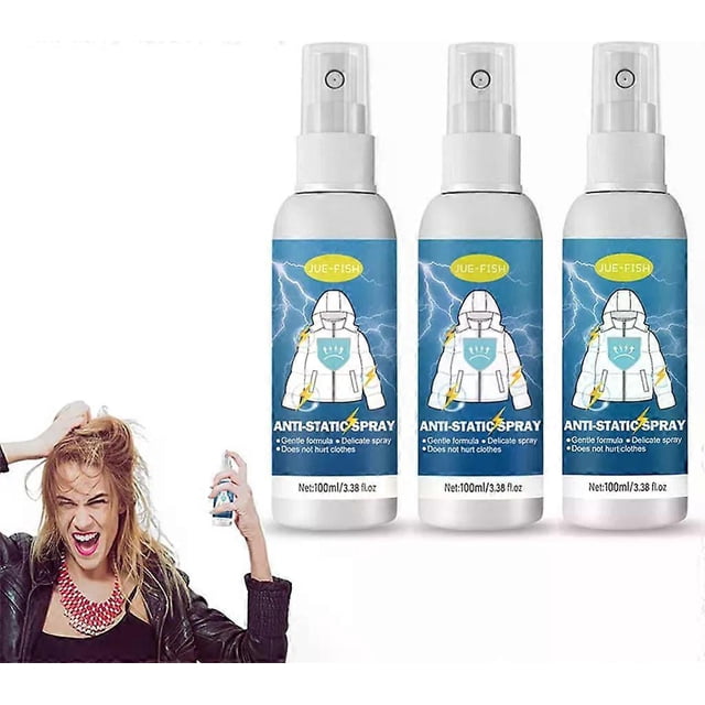 3 pieces anti-static spray clothing, spray antistatic, reduces static charge