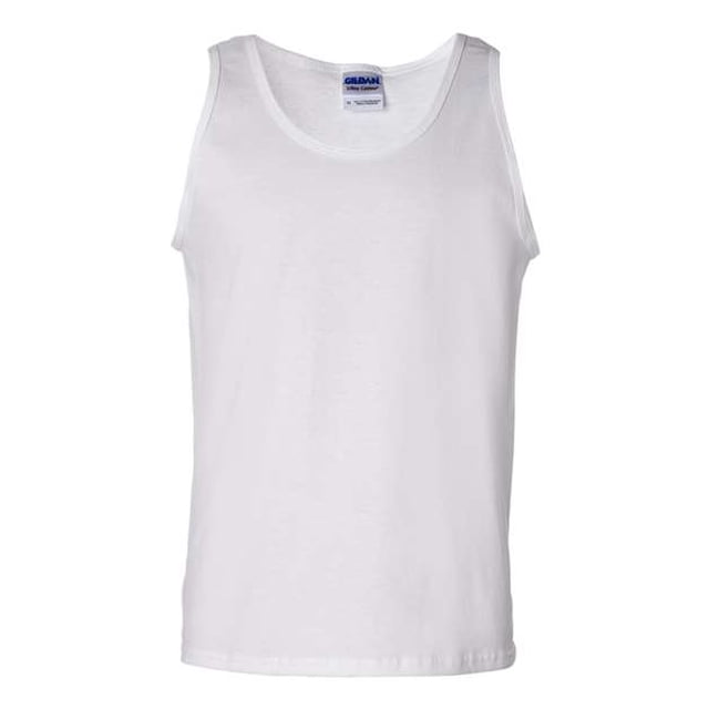 Camiseta sin Mangas Gildan 2200 Algodón Blanco Mediano