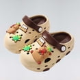 thumbnail image 4 of CUZIBR Toddler Kids Clogs Cute Cartoon Animal Graphic Summer Slippers For Girls Soft Anti- Sole Indoor Outdoor Waterproof Beach Sandal Holiday Vacation Casual Garden Shoes,Khaki,5-6 Years, 4 of 8