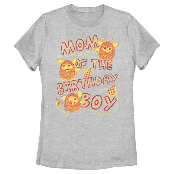 Women's Furby Mom of the Birthday Boy Graphic T-Shirt