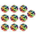 thumbnail image 2 of Interactive Dog Toy Pet Wobbly Rubber Ball Teeth Grinding Dog Rubber Ball Squeaky Balls For Dogs With Bell For Pets Dogs 10Pcs, 2 of 8