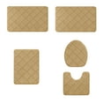 thumbnail image 5 of Bathroom Rugs Set under $5! kkbbma 5 Piece Bathroom Rugs Set, Soft Non Slip Memory Foam Bathroom Rugs, Machine Wash Bath Room Mat Set, Water Absorbent Bath Rug for Toilet and Floor, 5 of 9