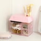 thumbnail image 5 of Caja organizadora de escritorio rosa, caja de almacenamiento para escritorio en forma de casita, adecuada para guardar joyas y contenedores de bolígrafos para escritorio, papelería, 5 of 9
