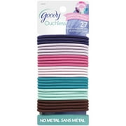 Goody Ouchless Cream Cupcake Thick No Metal Elastics, 27 Pack