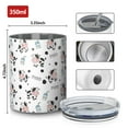 thumbnail image 4 of 12oz Coffee Tumblers White Cow Milk Moo Pattern Stainless Steel Vacuum Insulated Travel Tumbler Coffee Cups Mug with Lid and Straw with Cleaning Brush for Cold & Hot Drinks, 4 of 5