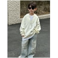 thumbnail image 6 of Huowey Infants Boys Baggy Jeans Straight Leg Jeans With Pockets Elastic Waist Distressed Ripped Denim Pants With Holes Cozy Dailywear, 3-4 Years, 6 of 9