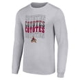 thumbnail image 2 of Men's Starter Heather Gray Arizona Coyotes Four Team Name Logo Long Sleeve Graphic T-Shirt, 2 of 3