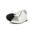 thumbnail image 4 of Women Glitter Panel Lace Up Hidden Wedge Sneaker 18938, 4 of 6