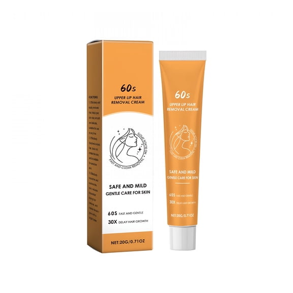 RAGUPEL Upper Lip Hair Removal Cream Painless Effective Facial Hair Remover 60S 3X Delay Hair Growth for Men Women Facial Hair Removal Cream