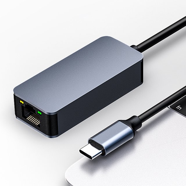 Adaptador de red 2.5G USB a tarjeta RJ45 Gigabit Ethernet (RC2501 TYPE-C-RJ45) Sywqhk Para estrenar