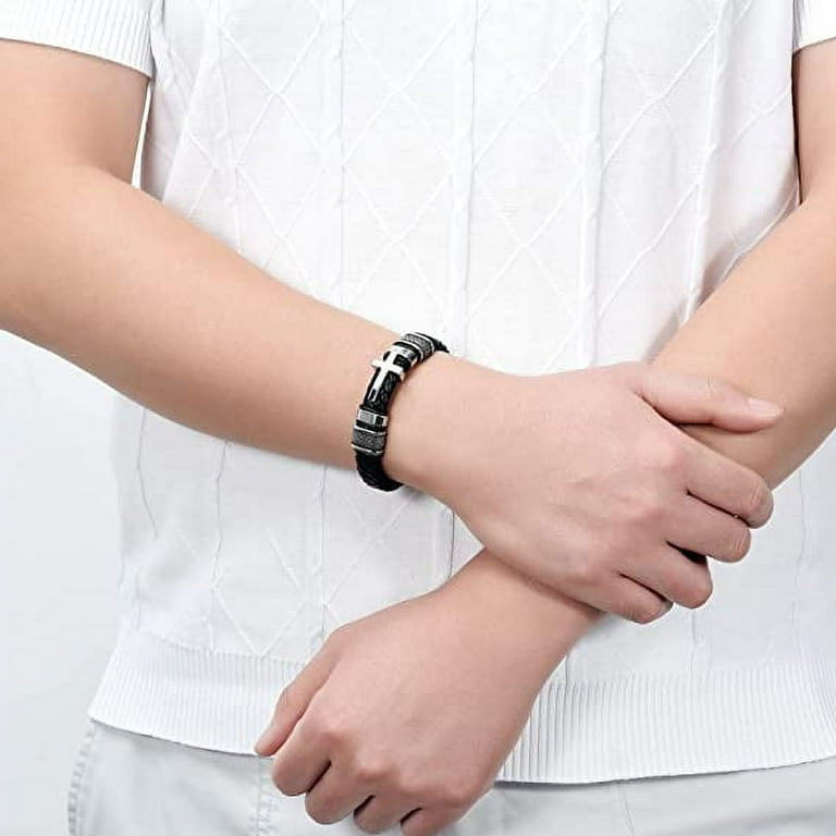 Cross Cremation Urn Bracelet for Ashes Jewelry for Women Men