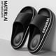 thumbnail image 1 of Feslishoet-Zapatillas de playa con letras para hombre y mujer, chanclas antideslizantes de Color sólido con suela gruesa para interior y baño, sandalias de verano para parejas, 1 of 5