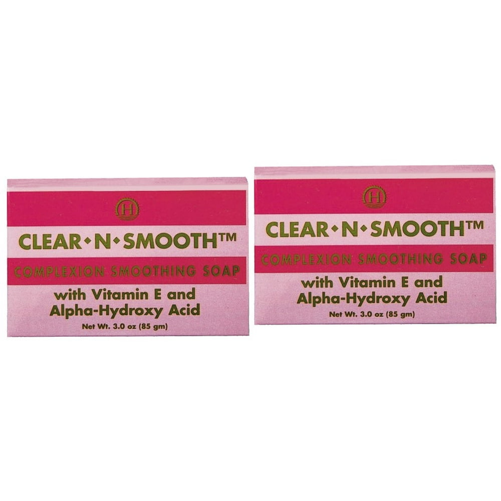 ClearNSmooth Lactic Acid Skin Smoothing Exfoliating Soap, 3 Oz, 2 Ct