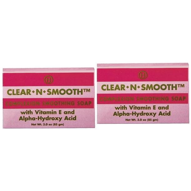ClearNSmooth Lactic Acid Skin Smoothing Exfoliating Soap, 3 Oz, 2 Ct