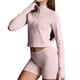 thumbnail image 3 of Chaqueta deportiva informal de manga larga con cremallera y cuello alto para niños, ideal para correr, fitness, yoga y campus, de poliéster., 3 of 6