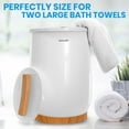 thumbnail image 4 of SereneLife Luxury Electric Bathroom Spa Bucket Towel Warmer, White, 4 of 8