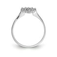 thumbnail image 2 of 14K White Gold Ring Band Themed Diamond Round Polished AA, Size 8, 2 of 3