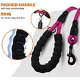 thumbnail image 4 of LAICAIW Rope Dog Leash 6 FT with Comfortable Padded Handle, Highly Reflective Threads Strong Dog Leash for Large Dogs, 1/2 inch, Hotpink, 4 of 7