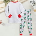 thumbnail image 4 of OYXSER Baby Boy Clothes 6Y 7Y Kids Infant Baby Boys Long Sleeve Cartoon Print Outfit Pants Sleepwear Set, Green 6-7Y, 4 of 6
