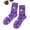e #197, variant on Men's & Women's Halloween Purple Ghost Pumpkin Crew Socks, Funny Spooky Novelty Cotton Socks for Halloween Party f One Size