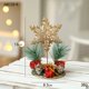 thumbnail image 1 of Candelabros de metal navideños, adornos para mesas de ventana, adornos navideños, 1 of 6