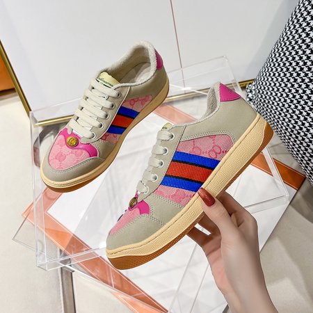 

Colorblock Flat Sneakers Round Toe Lace-up Casual Sports Shoes Low Top Thermal Comfy Shoes