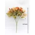 thumbnail image 4 of Vintage Artificial Peony Silk Flowers Dusty Orange Fake Flowers for DIY Wedding Bouquets Centerpieces Baby Shower Party Home Decoration Rustic Peony Bunch Pack of 1 (Orange), 4 of 14