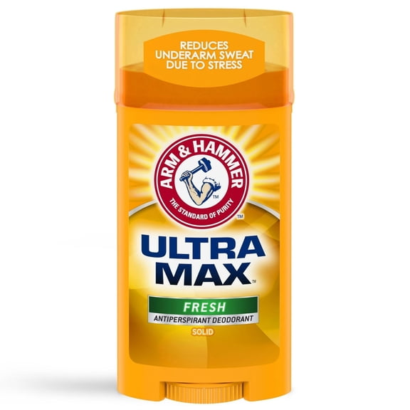 Arm & Hammer Ultra Max Solid Men Antiperspirant Deodorant, Fresh, 2.6 oz