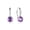02-Amethyst, variant on FANCIME Women's 925 Sterling Silver October Birthstone Opal 6.5mm Hoop Dangle Earrings with Leverback Clasp