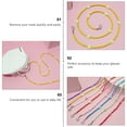 thumbnail image 4 of Shisuyan 1Pack Round Mask Chain Eyewear Retainer Strap Bohemian Yellow for Daily Use, 4 of 9
