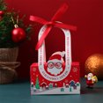 thumbnail image 4 of Xihbxyly En Oferta o Liquidación Embalaje de Dulces Navideños Caja de Mano de Nochebuena Caja de Dulces Caja Navideña Lazo Cinta Caja de Mano Navideña Bolsas de Regalo de Dulces Embalaje Cajas de Reg, 4 of 6