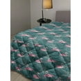 thumbnail image 2 of Leopard Down Alternative Comforter, Abstract Colored Animal Skin Print Spots Pattern Cold Tones, Microfiber Quilt for All Season, 5 Sizes, Sea Green Charcoal Grey, by Ambesonne, 2 of 3