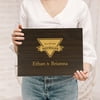 Darling Souvenir Personalized Engraved Laser Cut Wedding Guest Book Wooden Cover Sign-in Book Registry Guestbook Scrapbook-NG