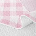 thumbnail image 5 of Erosebridal Pink Watercolor Bow Twin Quilt Set for Girls, Pink Bow Twin Coverlet Set for Women, 2-Piece, 5 of 7