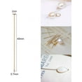 thumbnail image 5 of 100PCS 18K Real Gold Plated Flat Head Pins 21 Gauge Satin Pins 45mm Long, 5 of 9