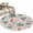 Green Red Beige, variant on Round Rugs 3Ft, Teal Blue Red Coral Round Area Rug Washable Indoor Throw Carpet, Coastal Nautical Summer Beach Small Non Slip Circle Rug for Bedroom Living Room Home Decor Aesthetic