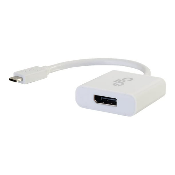 DisplayPort USB-C USB C Adaptateur vers - Adaptateur Vidéo Externe - 3.1 - DisplayPort - Blanc