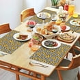 thumbnail image 2 of Black White Checker Sunflower Pattern Summer Placemats Table Placemats Set Of 4-Linen Kitchen Washable Placemats Table Mats 11.8"x17.7" Non-Slip Heat Resistant, 2 of 6