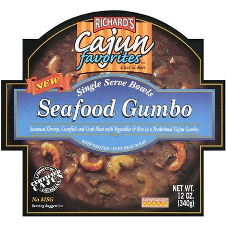 Richard's Cajun Favorites Seafood Gumbo Single Serve Bowl, 12 oz