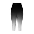 thumbnail image 4 of WAYUTE Womens Leggings High Waisted Gradient Color Cropped Trousers Casual Summer Beach Stretchy Fit for Running L, 4 of 4
