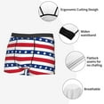 thumbnail image 6 of Fotbe American Patriotic Stars And Stripes Men’s Total Support Pouch Boxer Briefs, X-Temp Cooling, Moisture-Wicking Underwear, Regular, Long-leg and Trunk-Large, 6 of 9