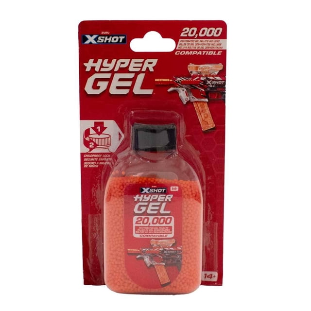 Bolas de Gel X-Shot 20 000 Gránulos de Hipergel Modelo 36625 Anaranjado