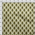 thumbnail image 4 of oneOone Cotton Cambric Olive Green Fabric Asian Ikat Sewing Fabric By The Yard Printed Diy Clothing Sewing Supplies 42 Inch Wide, 4 of 4