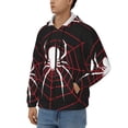 thumbnail image 3 of Vsdgher Spider On The Web Mens Hoodies Zip Hoodie, Hoodies for Men, Zip-up Hooded Sweatshirt-Medium, 3 of 5