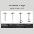 thumbnail image 4 of Universal Headphone Stand Holder Gaming Headset Display Rack Hanger Non-Slip Storage Bracket, 4 of 8