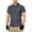Grey, variant on Men’s Short Sleeve Button Down Shirt Slim Fit Wicking Performance Workwear Casual Athletic