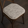 thumbnail image 7 of Broadway Memory Foam No Slip Back 16 x 16 Chair Pad Cushion 6 Pack - Cream-Chocolate, 7 of 7