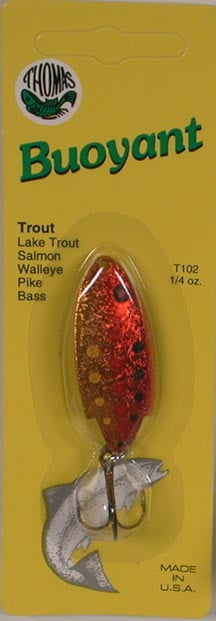 Thomas Buoyant Minnow, Brown Trout, 1/4 oz, Fishing Spoons