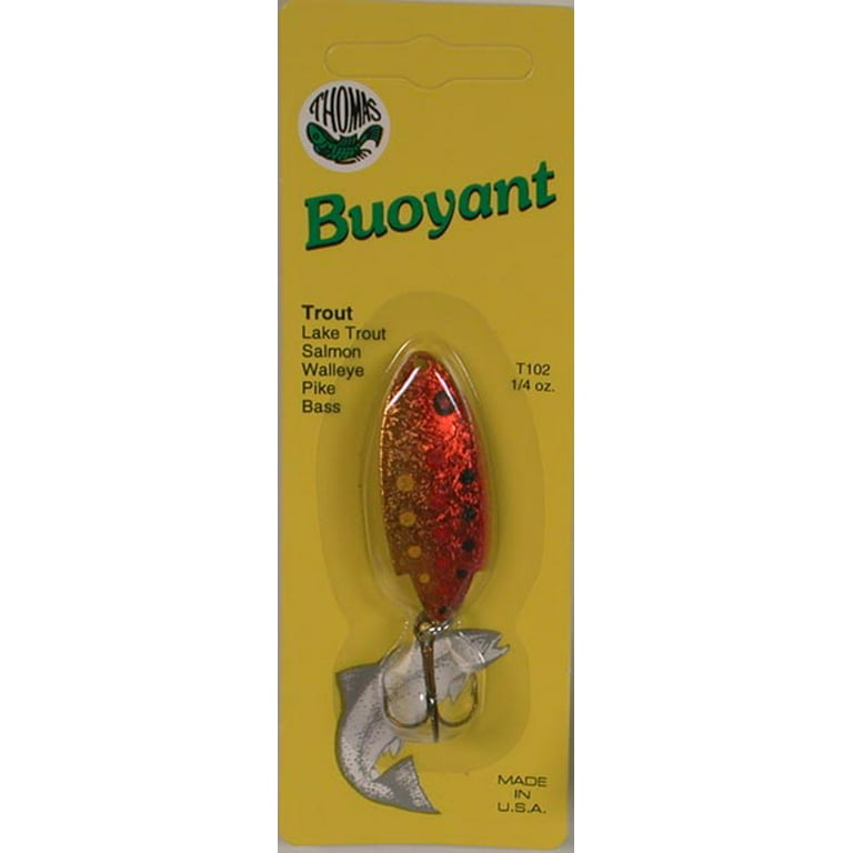 Thomas Buoyant Minnow, Brown Trout, 1/4 oz, Fishing Spoons 