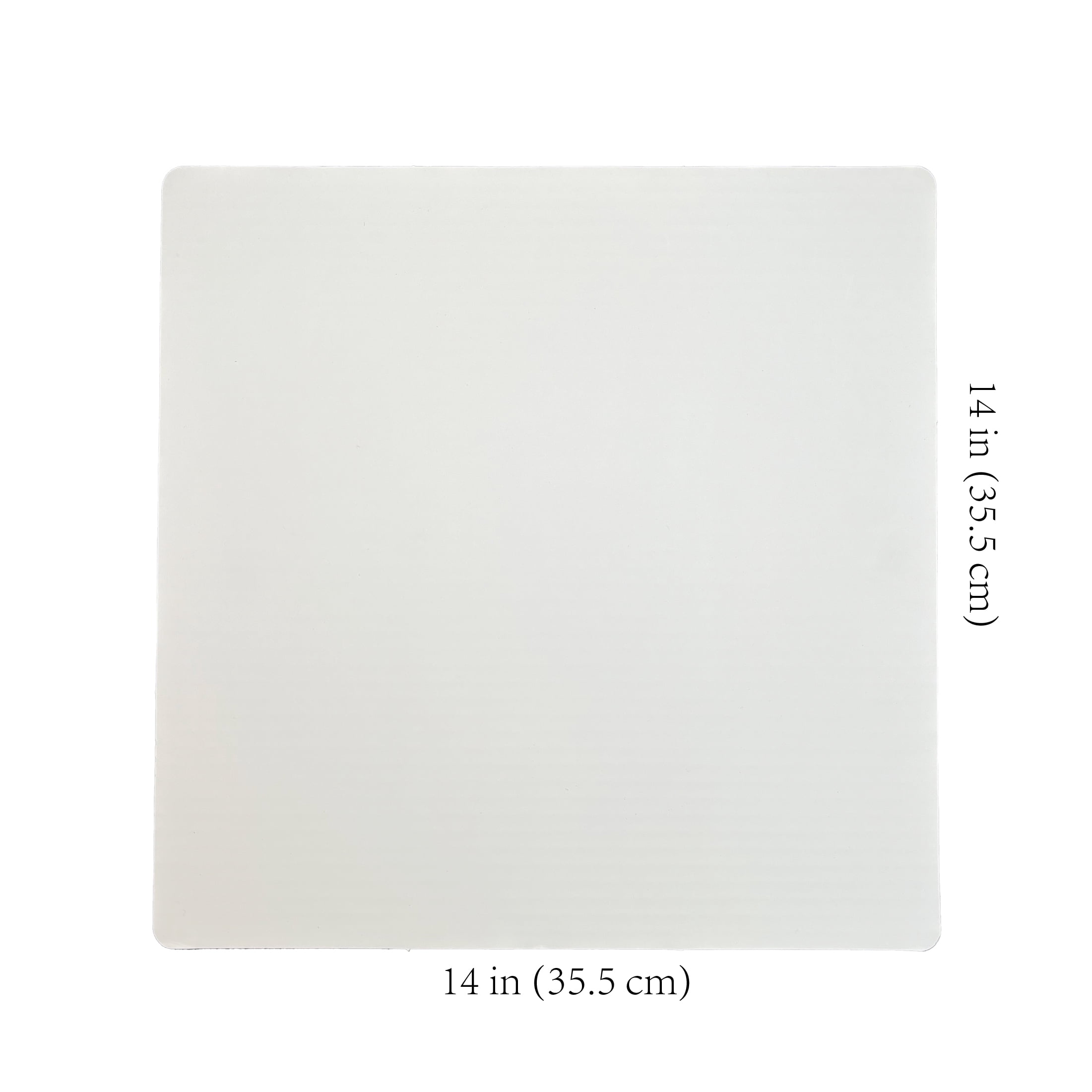 Way to Celebrate! 14x14 inch White Cake Boards, Paper Corrugate Board, 5-Counts